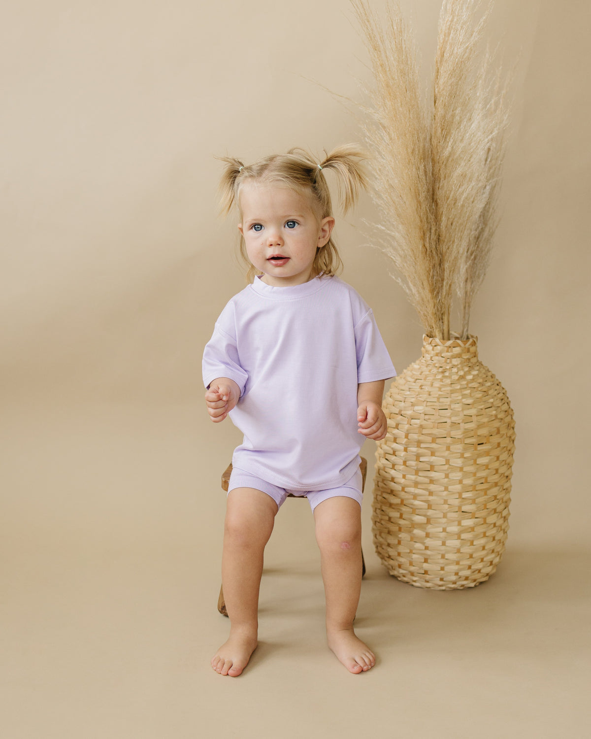 Bamboo Tee & Bike Shorts - sold as separates